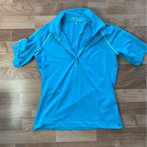 Nike Golf Turquoise Dri-FIT Polo